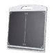 Flat rectangular X-ray detector panel with a handle on top