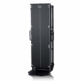 Vertical X-ray film holder with side handles and foot platform, designed for upright radiographic imaging