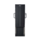 Front view of a wall-mounted X-ray film holder with black panel, white alignment line, and dual side handles, designed for upright radiographic imaging