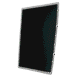 Black flat panel detector inside a white holder, shown at an angle