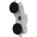 White adjustable holder with two large black pads and a central screw, shown at an angle.