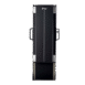 Front view of a wall-mounted X-ray film holder with black panel, white alignment line, and dual side handles for adjustment