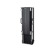 Angled view of a wall-mounted X-ray film holder with black front panel, side handle, and adjustable metal frame for radiographic imaging