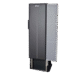 Angled view of a wall-mounted X-ray film holder with black front panel and partially visible gray cassette, designed for radiographic imaging