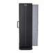 Front view of a mobile X-ray cassette holder with black front panel and side frame