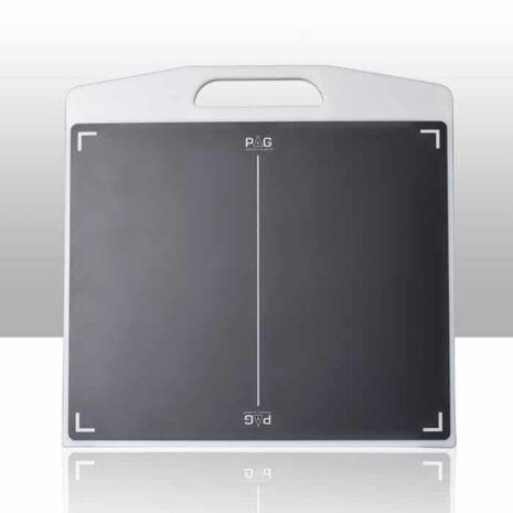 2-1 Flat rectangular X-ray detector panel with a handle on top