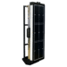 Front view of a tall cart with a wide horizontal panel featuring a grid pattern