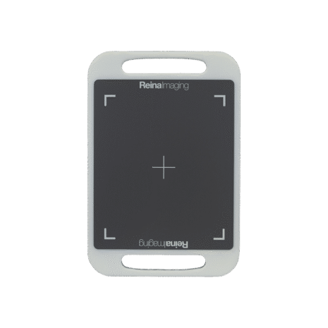 2-NDT2HFE_TUBE White protective case with handles and a black panel featuring a crosshair design