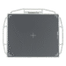 Gray imaging panel with a white frame, alignment markers, and multiple side handles labeled “Not a lifting device.”