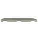 Side view of a low-profile rectangular panel with a white frame and gray surface