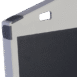 Monitor corner with gray foam guard and a built-in handle slot