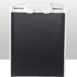 Black carbon-fiber imaging panel with a white frame and a built-in top handle shown upright.