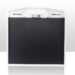 Front angled view of a black textured panel with a white frame, integrated handle, and “Reina Imaging” branding.