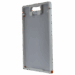 Gray imaging panel with a light gray frame, built-in top handle, and orange corner accents shown at an angle.