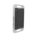 White protective case with handles and a black panel featuring a crosshair design