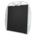 Black carbon-fiber imaging panel with a white frame and multiple side handles shown at an angle.