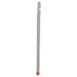 Side profile view of a thin gray imaging panel with a light gray frame and orange end caps.