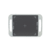 White protective case with handles and a black panel featuring a crosshair design