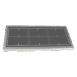 Rectangular black panel with white grid and alignment markers inside a gray frame