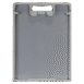 Gray imaging panel with a light gray frame, a built-in top handle, and recessed areas for secure placement.
