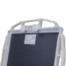 Angled view of a carbon fiber X-ray grid in a white protective frame with multiple handles and a PAG label.