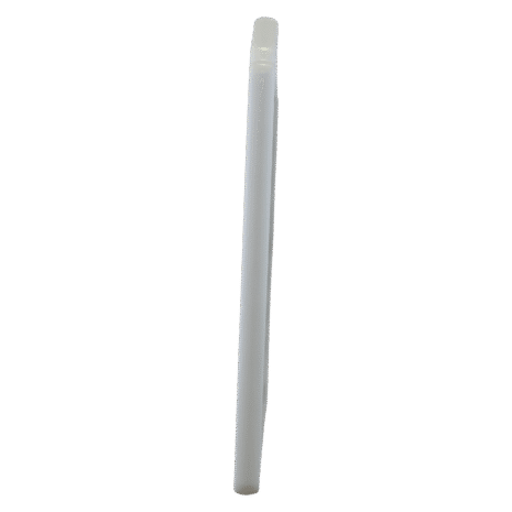 6-PBDRNG14_PROFILE Side profile view of a slim white panel with smooth edges.
