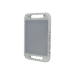 White rectangular tablet case with handles on top and bottom