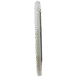 Side profile view of a thin X-ray grid encased in a white protective frame