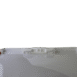 Close-up of a white plastic handle mechanism on the edge of a medical equipment panel