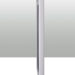 Side profile view of a slim white-framed panel with smooth edges.