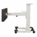 Side view of mobile X-ray panel stand with detector extended in telescoping position