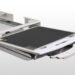 Flat panel detector inserted into a sliding tray of a medical imaging system