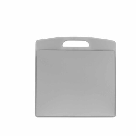 BI55G_BACK_1-scaled-1 Gray flat panel with integrated handle, shown from the back