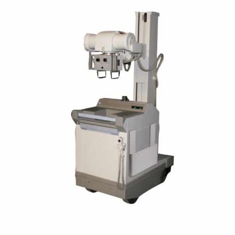 GE-AMX-4-Plus-002 Portable X-ray machine with control panel and mounted imaging arm