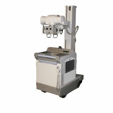 GE-AMX-4-Plus-003 Portable X-ray machine with control panel and mounted imaging arm