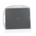 Gray imaging panel with a white frame, alignment markers, and two side handles shown at an angle.