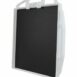 Black carbon-fiber imaging panel with a white frame and multiple side handles shown at an angle.