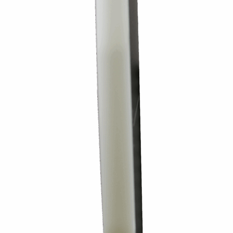 PROFILE Side profile view of a thin imaging panel with a white frame and integrated handle.