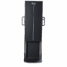 Front view of a vertical X-ray cassette holder with side handles and base