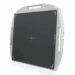 Gray imaging panel with a white frame, alignment markers, and three integrated handles shown at an angle.