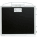 Back view of a carbon fiber X-ray grid in a white protective frame with multiple handles and a PAG label.