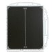 Black imaging panel with a white frame, alignment markers, and multiple side handles shown upright.