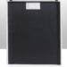 Back view of a carbon fiber X-ray grid in a white protective frame with a PAG label and two black clips at the top