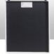 Back view of a carbon fiber X-ray grid in a white protective frame with a PAG label and two black clips at the top
