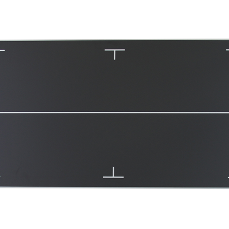 wddr80i Black rectangular panel with white alignment markers and a center guide line