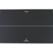 Black rectangular panel with white alignment markers and a center guide line