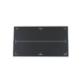 Black rectangular panel with white alignment markers and a center guide line