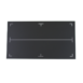 Black rectangular panel with white alignment markers and a center guide line