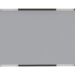 Rectangular gray panel with a thin black and metallic frame, angled view.