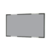 Rectangular gray panel with a thin black and metallic frame